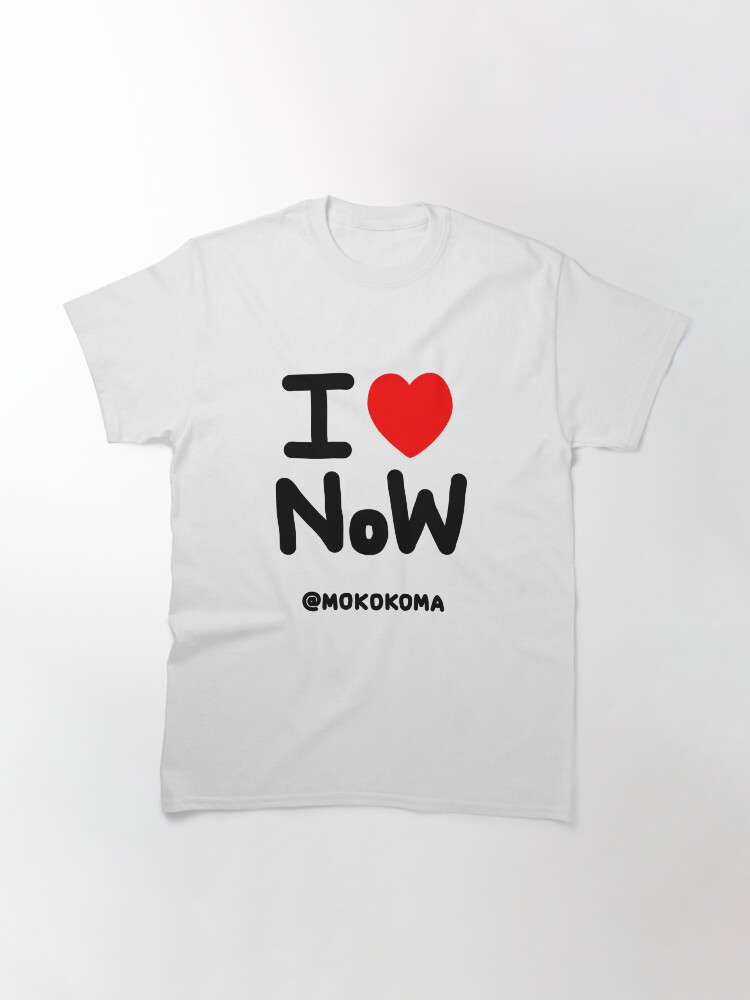 Alternate view of I LOVE NoW (Black Text) Classic T-Shirt