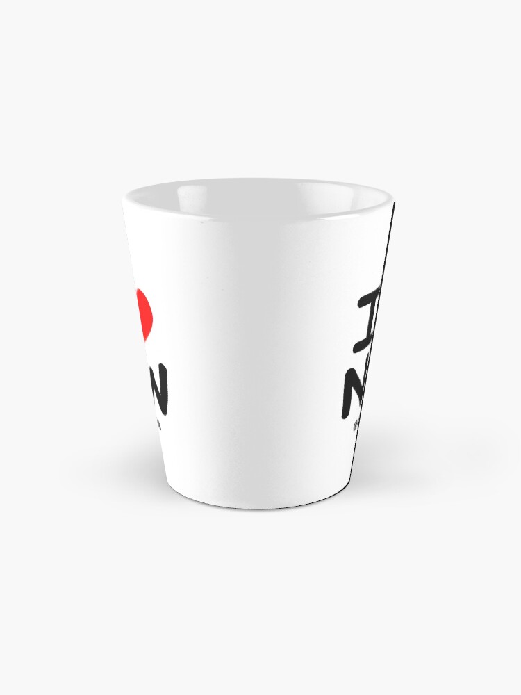 Alternate view of I LOVE NoW (Black Text) Coffee Mug