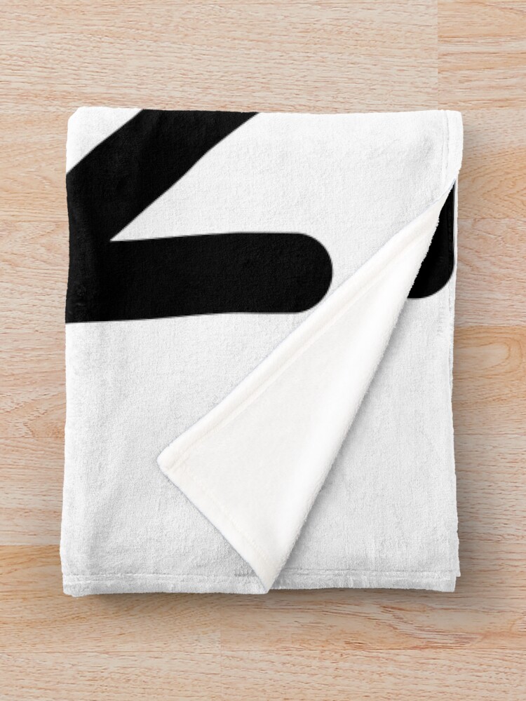 Alternate view of I LOVE NoW (Black Text) Throw Blanket