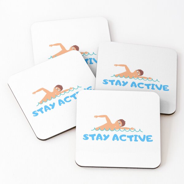 Item preview, Stay Active Swimming designed and sold by D/Art ⭐⭐⭐⭐⭐.