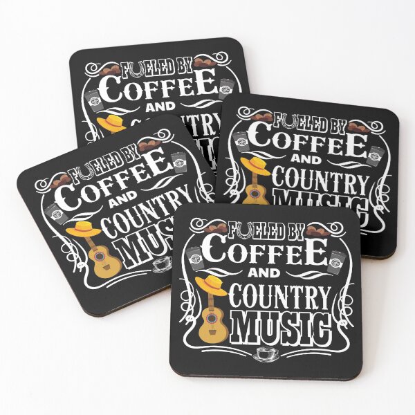 Item preview, fueled by coffee and country music designed and sold by DsignTByMason.