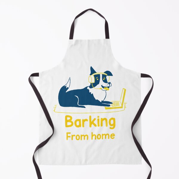 Item preview, Barking from home - Funny Dog Design designed and sold by TheHillSpruce.