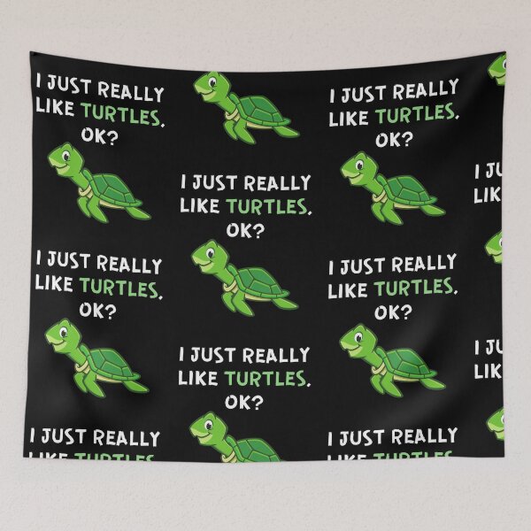 Item preview, I Just Really Like Turtles Ok Cute Tortoise Humor designed and sold by Trankix.
