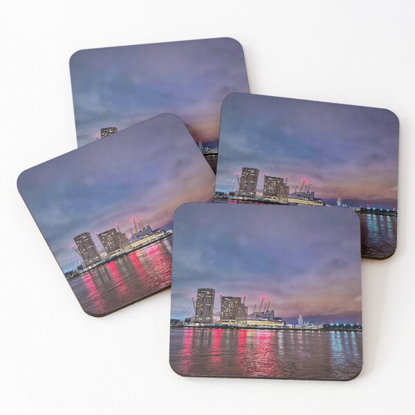 Item preview, Greenwich at night across the Thames designed and sold by RavenPhotoUK.