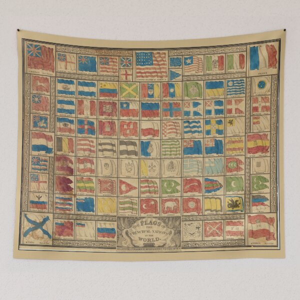 Item preview, 1837 flag chart - The Flags of The Principal Nations In the World designed and sold by vintagemapstore.