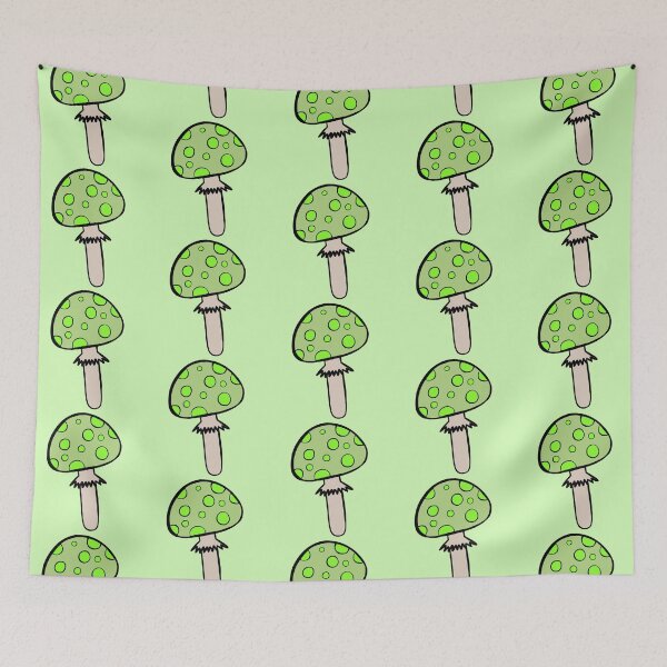 Item preview, Minimalistic Light Green Mushroom Food In The Forest  designed and sold by Barolina.