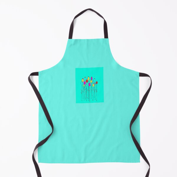 Item preview, Poppy buds, flower buds, abstract flowers, aqua sky, garden art designed and sold by Freedomworx.