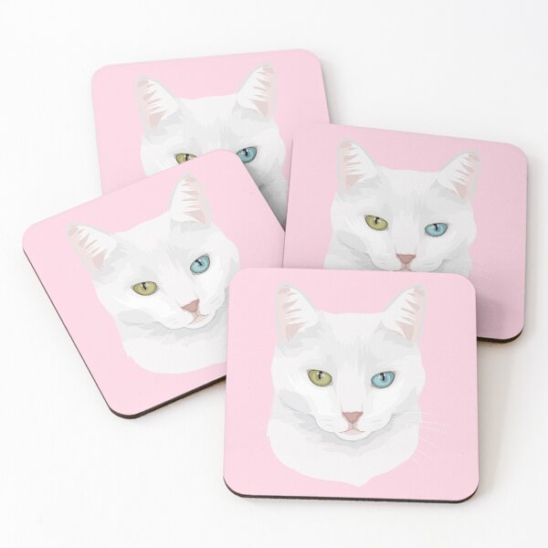 Item preview, White bicolor cat designed and sold by retratosChulis.