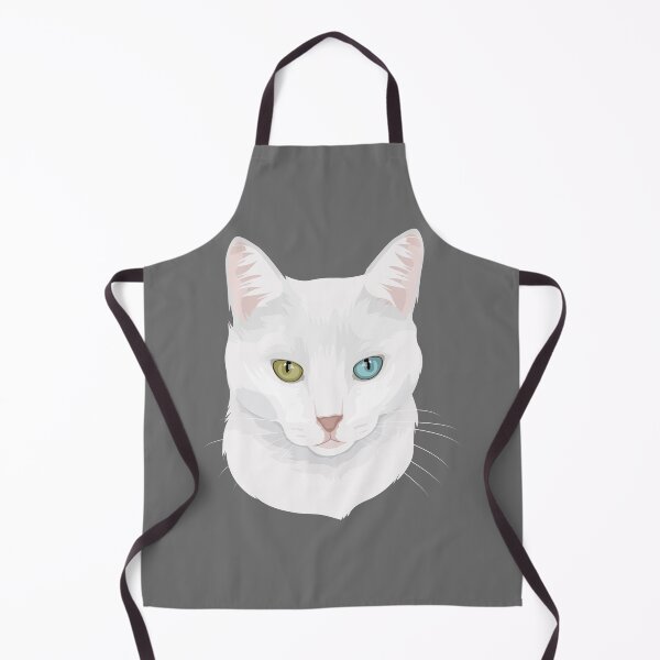 Item preview, White bicolor cat designed and sold by retratosChulis.