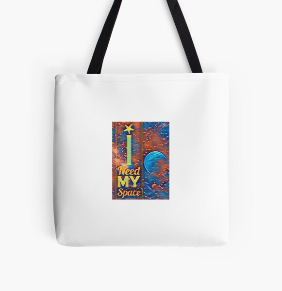 I need my space colorful All Over Print Tote Bag