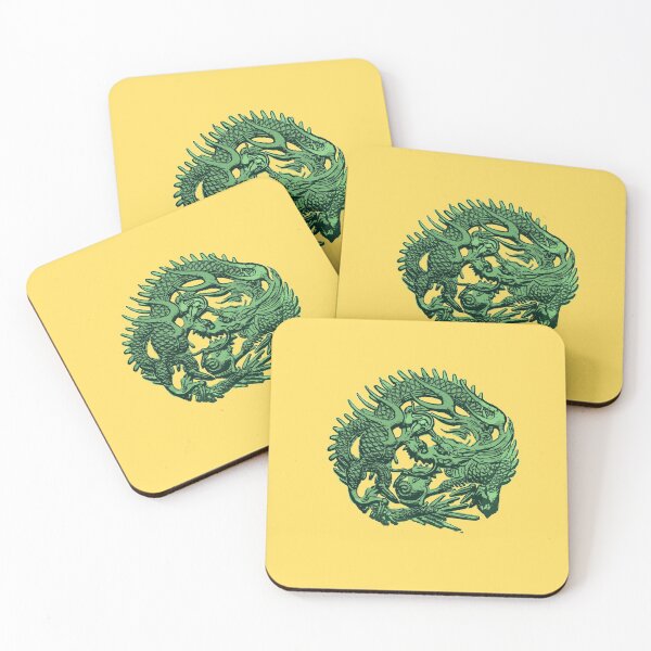 Item preview, Japanese Meiji Dragon (Green) designed and sold by The Cosmic Turtle.