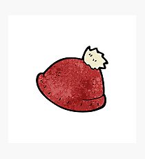 cartoon knitted hat Photographic Print