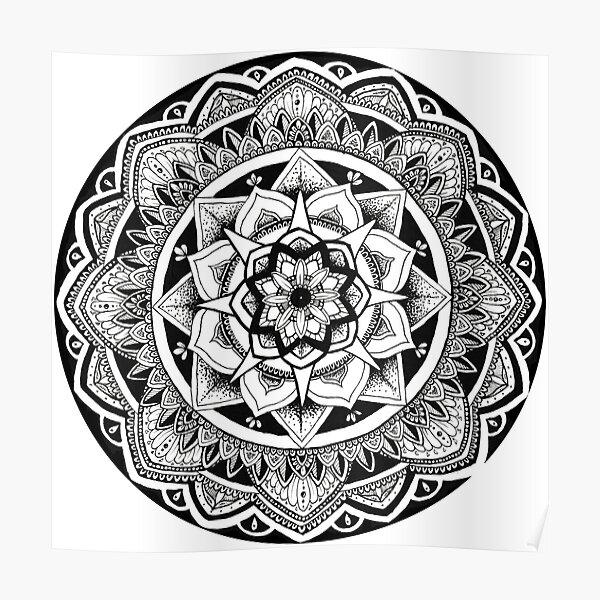 Poster Tumblr Mandala Redbubble