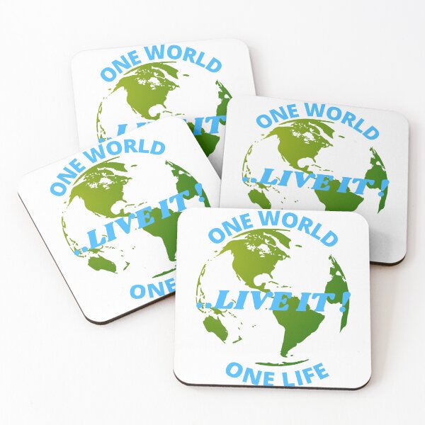 Item preview, One world, one life ....LIVE IT ! designed and sold by OM-Merchandise.