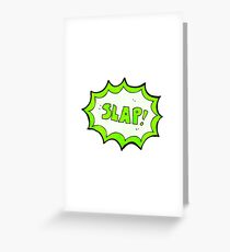 comic book noise symbol Greeting Card