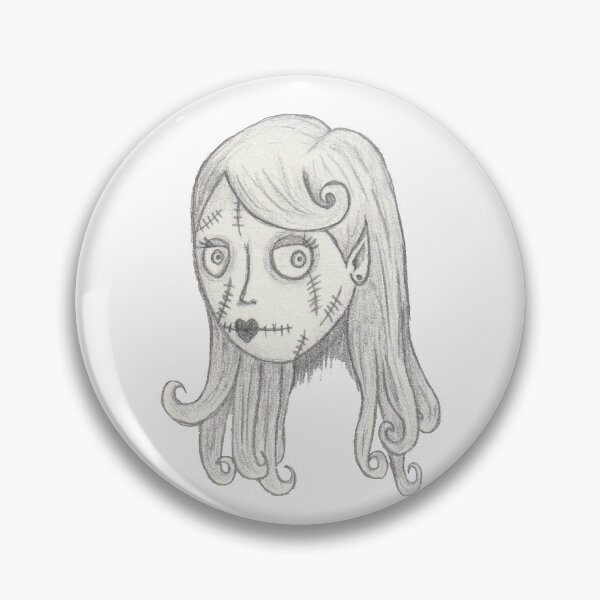 Item preview, Tim Burton style girl designed and sold by rockovart.