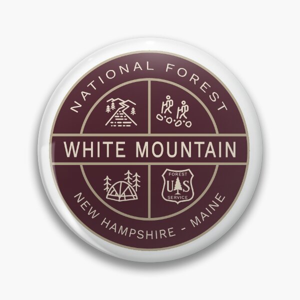Item preview, White Mountain National Forest Heraldic Logo Maroon designed and sold by VanyaKar.