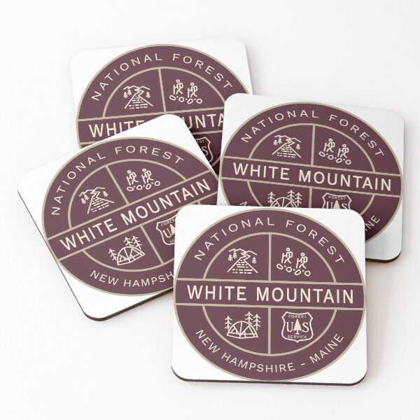 Item preview, White Mountain National Forest Heraldic Logo Maroon designed and sold by VanyaKar.