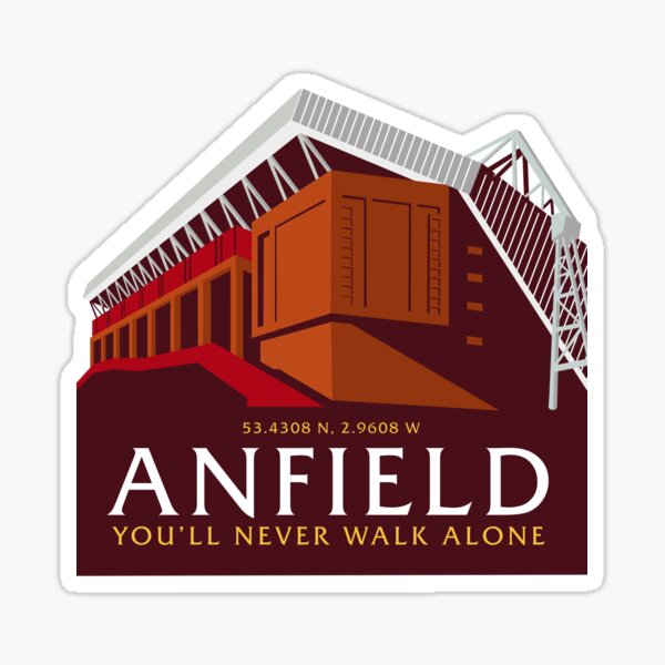 Item preview, Anfield Stickers designed and sold by Studio-Espejol.