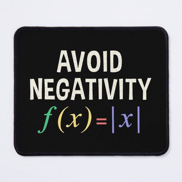 Item preview, Avoid Negativity Funny Math Function designed and sold by Wishinglob.