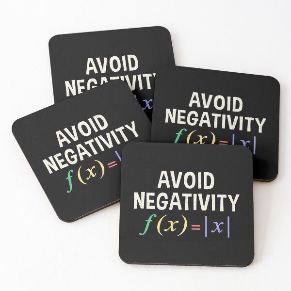 Item preview, Avoid Negativity Funny Math Function designed and sold by Wishinglob.