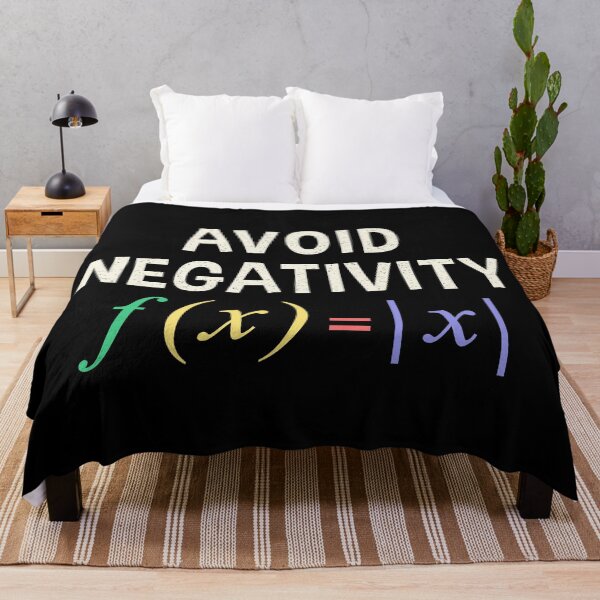 Item preview, Avoid Negativity Funny Math Function designed and sold by Wishinglob.