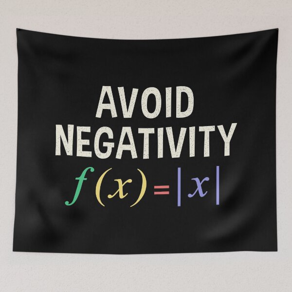 Item preview, Avoid Negativity Funny Math Function designed and sold by Wishinglob.