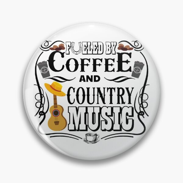 Item preview, Fueled by coffee and country music designed and sold by DsignTByMason.