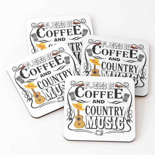 Item preview, Fueled by coffee and country music designed and sold by DsignTByMason.