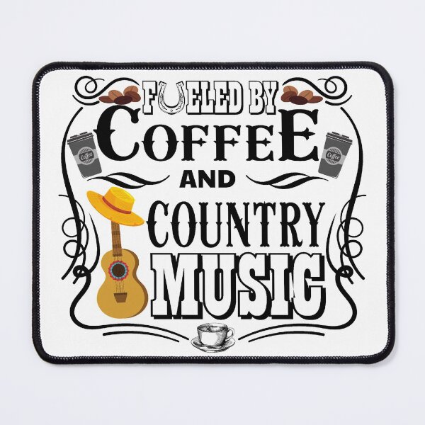 Item preview, Fueled by coffee and country music designed and sold by DsignTByMason.