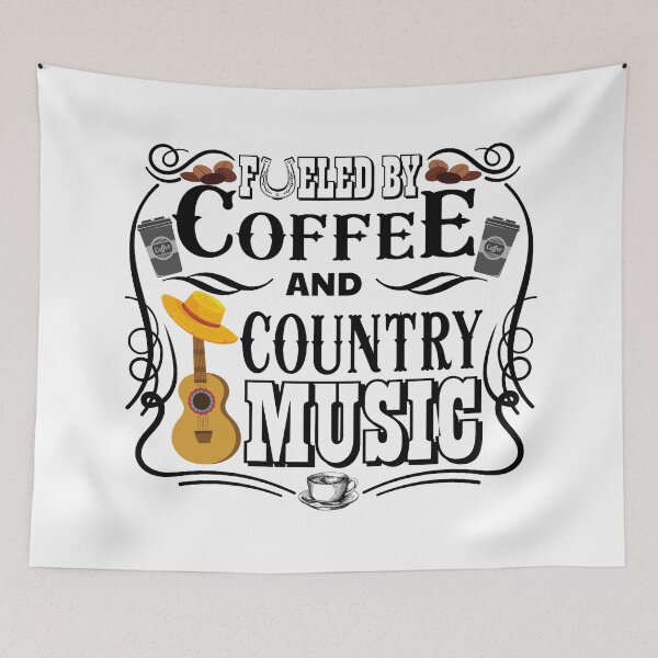 Item preview, Fueled by coffee and country music designed and sold by DsignTByMason.