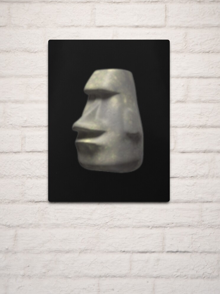 Moai Emoji Metal Prints for Sale