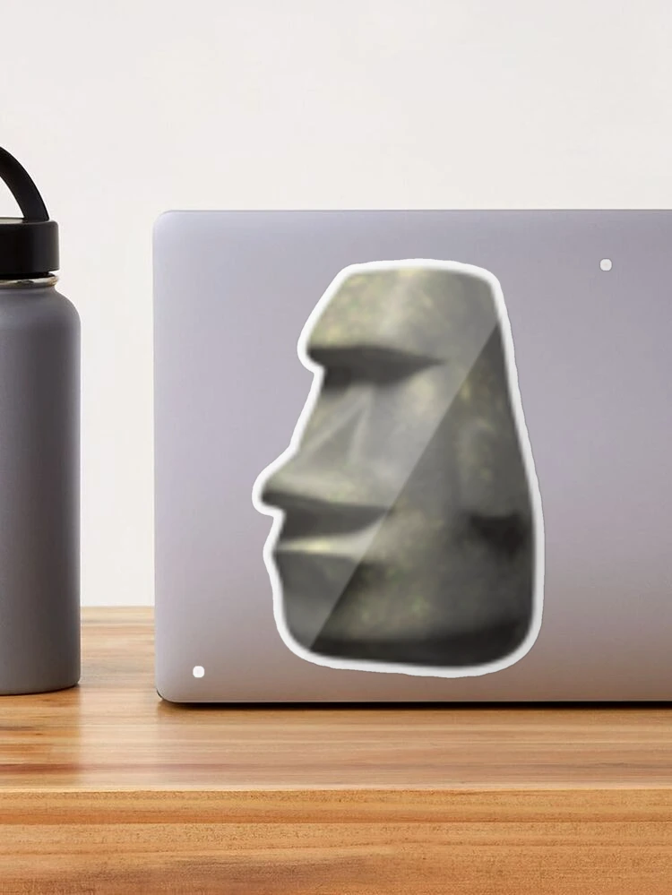 Moai Emoji Metal Print for Sale by tutorvein