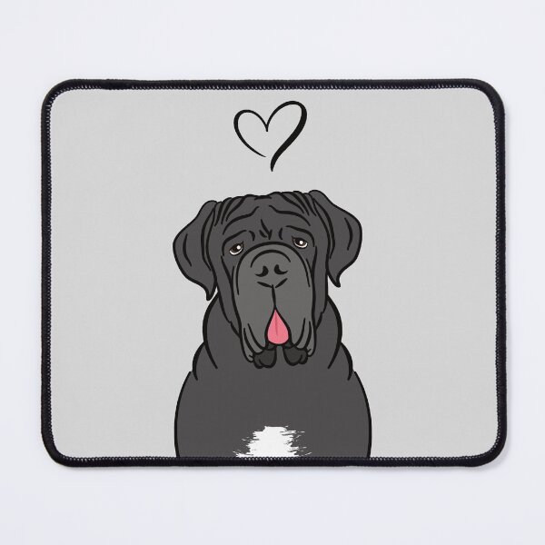 Item preview, LOVE Black Neapolitan mastiff designed and sold by Lulupainting.