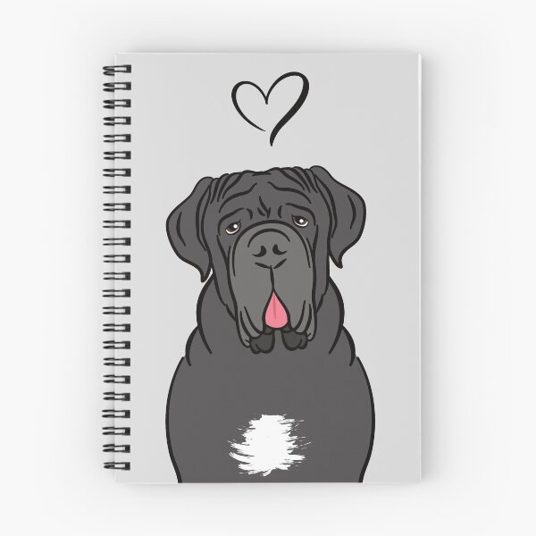 Item preview, LOVE Black Neapolitan mastiff designed and sold by Lulupainting.