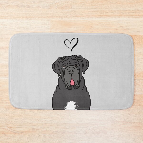 Item preview, LOVE Black Neapolitan mastiff designed and sold by Lulupainting.