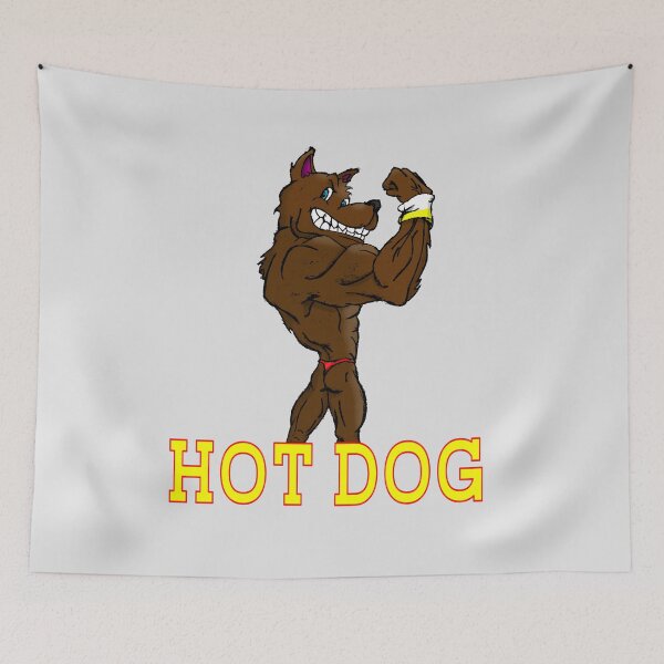 Artikelvorschau, Hot Dog hellbraun entworfen und verkauft von HeavyBurden.