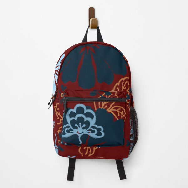 Item preview, Floral pattern with red background designed and sold by Mary Jane Lange.