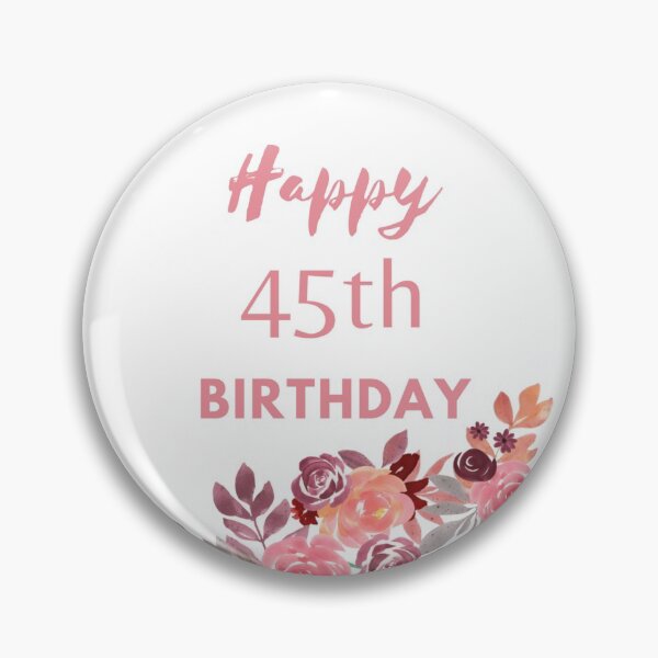 Item preview, Happy 45th Birthday Floral design designed and sold by OByD.