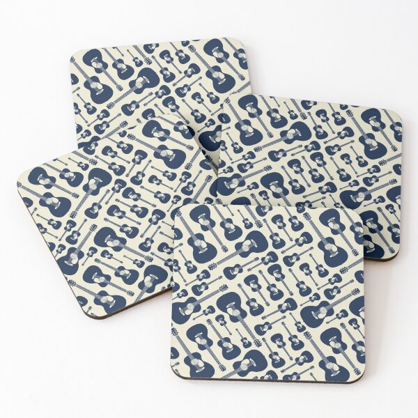 Item preview, Acoustic Guitar Seamless Pattern Light Theme designed and sold by nightsworthy.