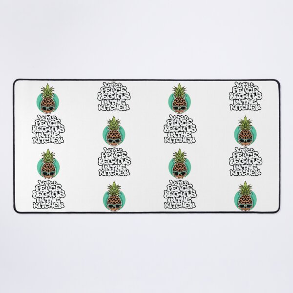 Item preview, Cool Pineapple Skull World Peace Begins In The Kitchen designed and sold by darknessjeff86.