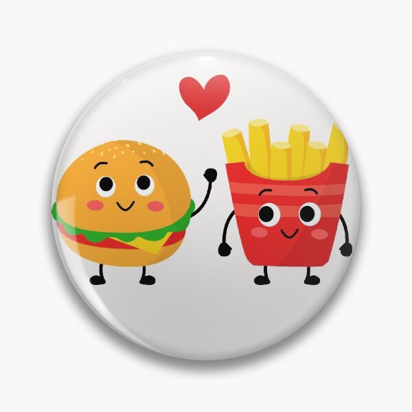 Item preview, Burger and Fries Love Couple Best Friends designed and sold by lady-fiona.