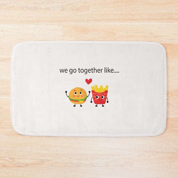 Item preview, Burger and Fries Love Couple Best Friends designed and sold by lady-fiona.
