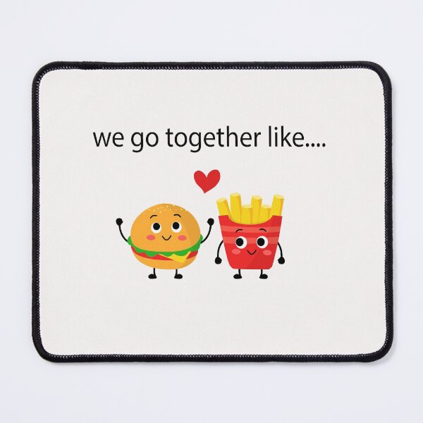 Item preview, Burger and Fries Love Couple Best Friends designed and sold by lady-fiona.