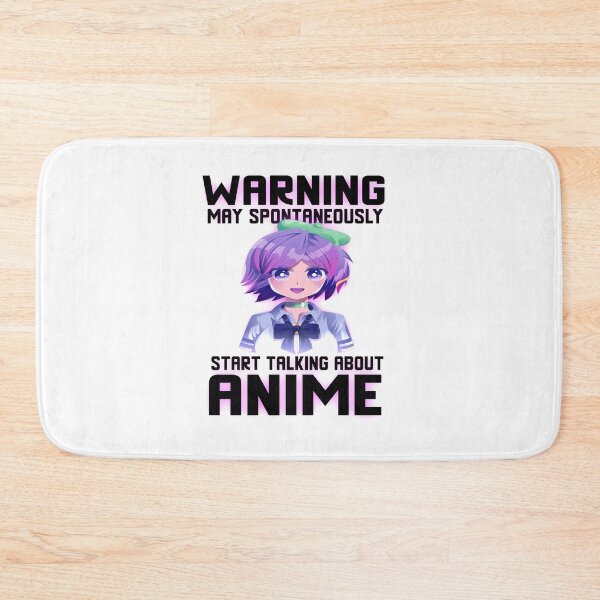 Item preview, Warning May Spontaneously Talk About Anime Funny Manga Girl _pink illustration designed and sold by ANAS    HO.