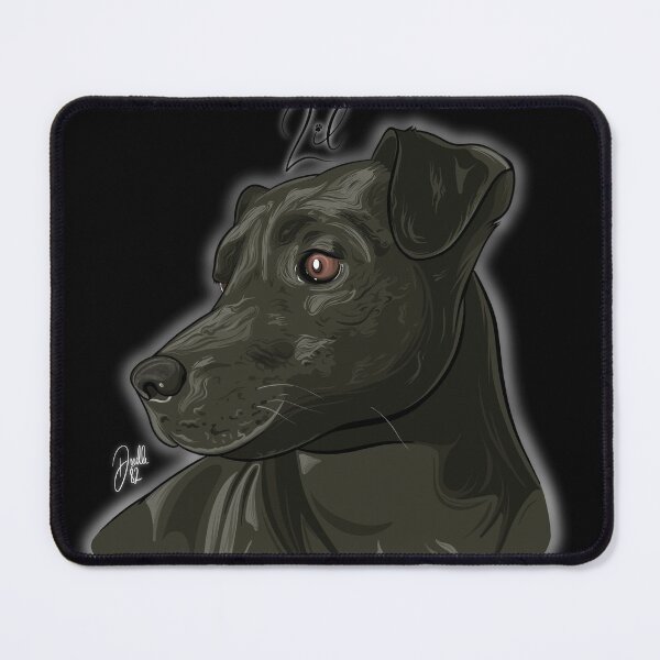 Item preview, Lil - Patterdale (Black Background) designed and sold by doodleeightytwo.