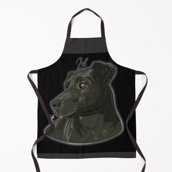 Item preview, Lil - Patterdale (Black Background) designed and sold by doodleeightytwo.