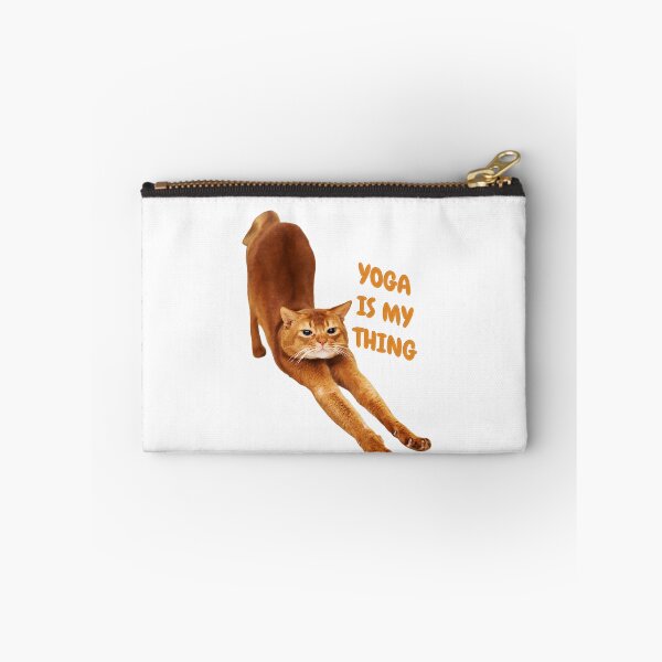 Item preview, Orange ginger cat stretch and saying yoga is my thing designed and sold by LewisRichie.