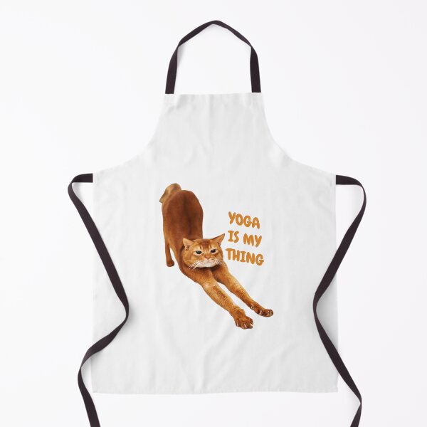 Item preview, Orange ginger cat stretch and saying yoga is my thing designed and sold by LewisRichie.