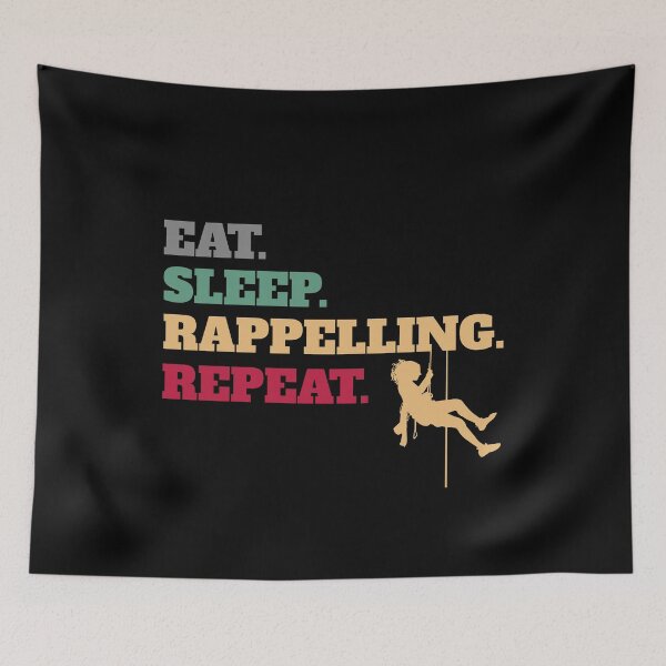 Item preview, Eat Sleep Rappelling Repeat designed and sold by Salvadax.